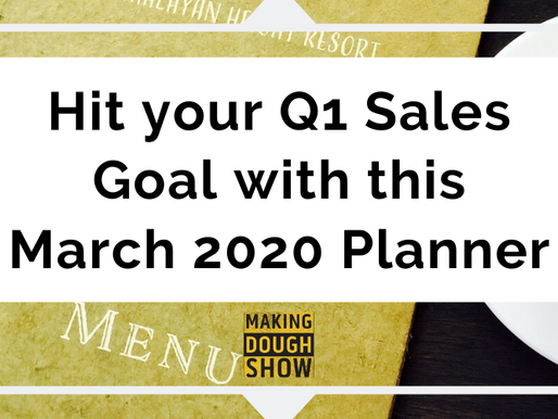 Hit your Q1 Sales Goal with this March 2020 Planner